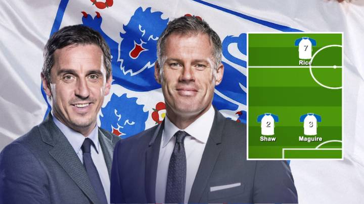 Gary Neville and Jamie Carragher disagree on England's World Cup starting XI