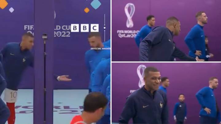Kylian Mbappe was brutally pied by Kyle Walker in tunnel, it was so awkward