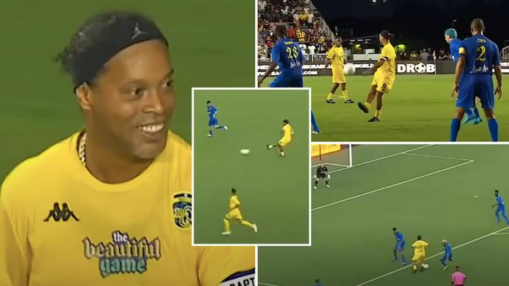 Ronaldinho's Highlights Vs Team Roberto Carlos Are Joyous, He's Football's Best Entertainer