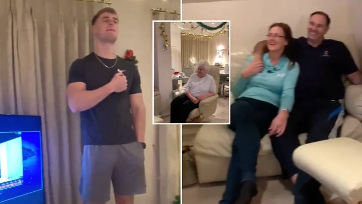 Guy makes his family watch Champions League final on Football Manager from living room