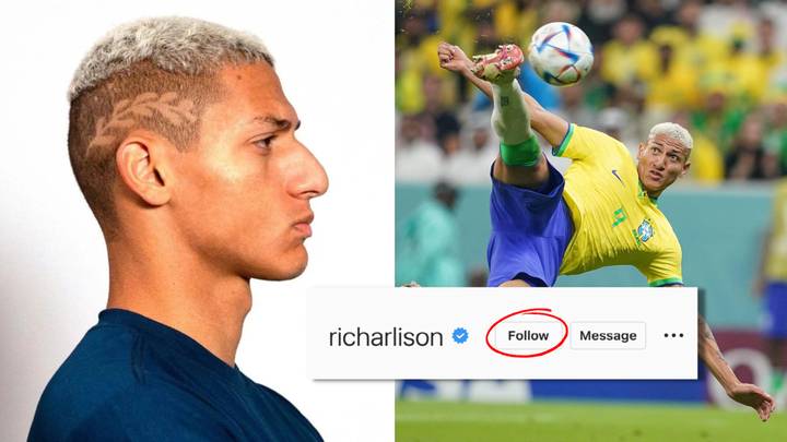 Richarlison has gained three million Instagram followers since his bicycle kick against Serbia