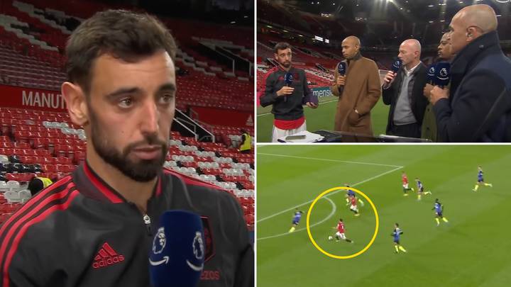 Bruno Fernandes' fascinating breakdown of his ability to find space as a midfielder has gone viral