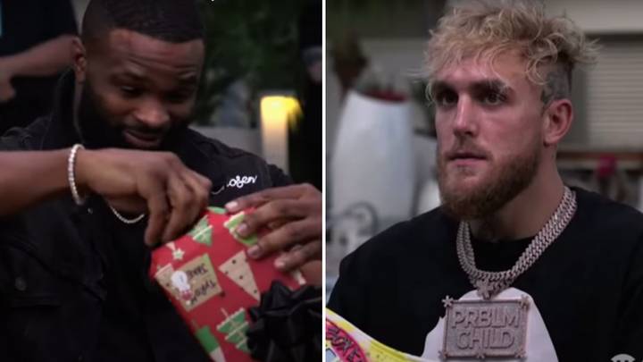 Jake Paul Gives Tyron Woodley Christmas Present £6,000 Two Days Before Their Boxing Rematch