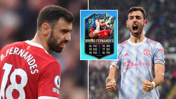 Bruno Fernandes Features In FIFA Premier League Team Of The Season, Gets 93-Rated Card