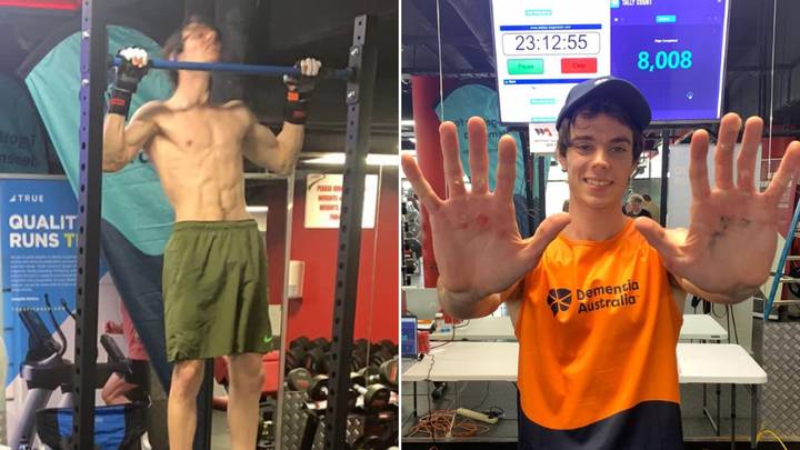 Aussie lad sets new world record of 8,008 pull-ups in 24 hours