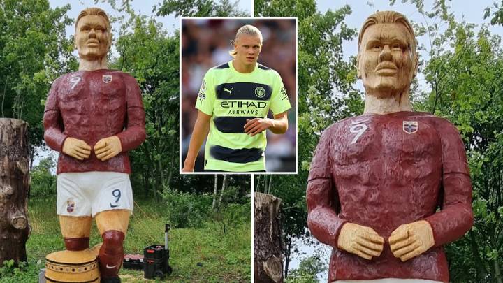 Statue of Manchester City star Erling Haaland has been ‘stolen’ because it was ‘too ugly’