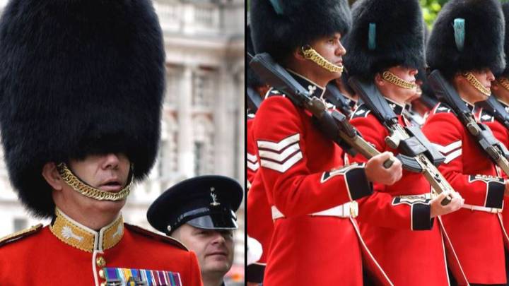 Reason why British guards wear strap under lips instead of chins