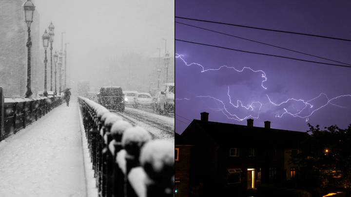 'Thundersnow' Set For Britain Today With Dangerous Mix Of Thunder And Ice
