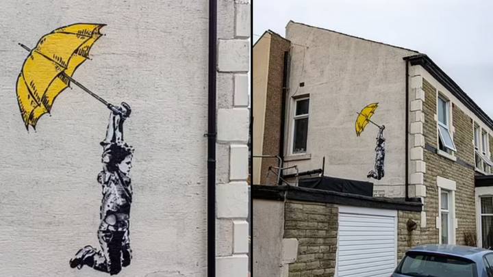 Possible Banksy Artwork Spotted On House In Blackpool