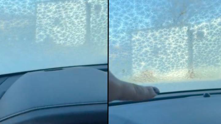 Simple windscreen de-icer trick can all be done from inside the car
