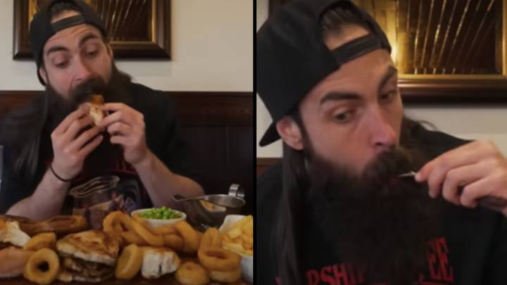 Man becomes first person to complete massive £60 mixed grill challenge in just 37 minutes