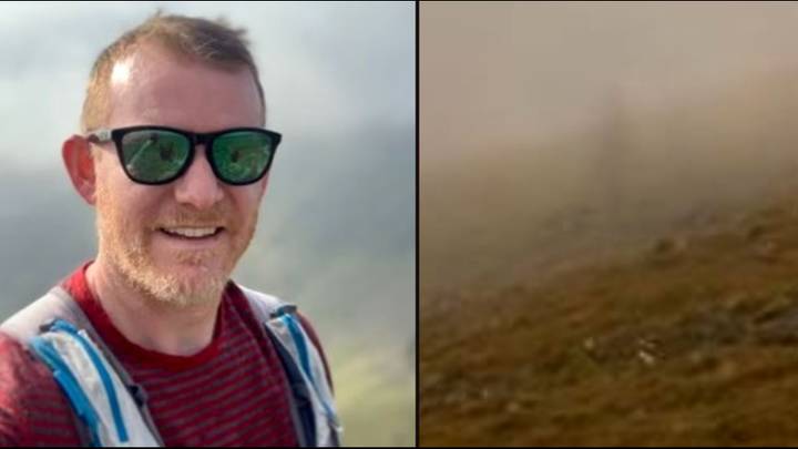 Hiker spots 'ghost' walking alongside him in terrifying footage of rare weather phenomenon