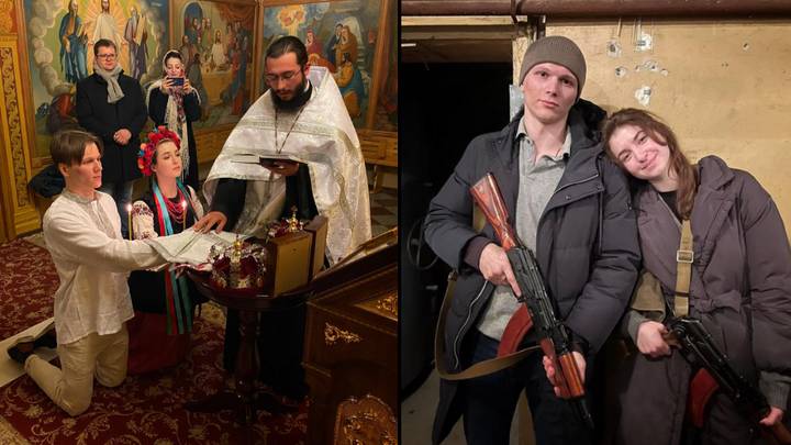 Ukrainian Couple Get Married One Day And Sign Up To Army The Next