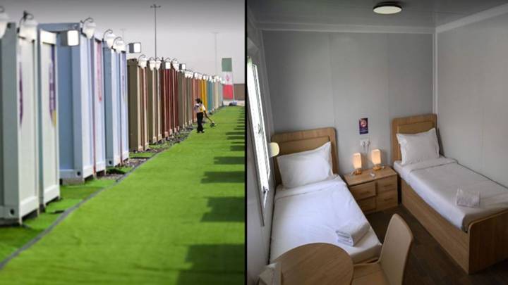 First look inside horrifying £200-a-night World Cup fan villages in middle of desert