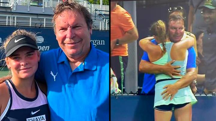 16-year-old tennis star responds to outrage over father and coach's 'inappropriate' celebrations