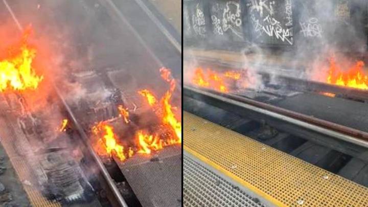 Train Tracks Burst Into Flames In London As Soaring Temperatures Hit 30C