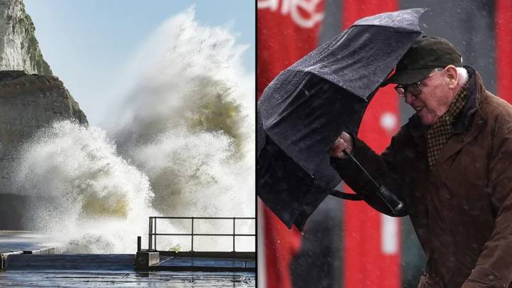 Rare Red Weather Warning Issued Across The UK As Storm Upgraded