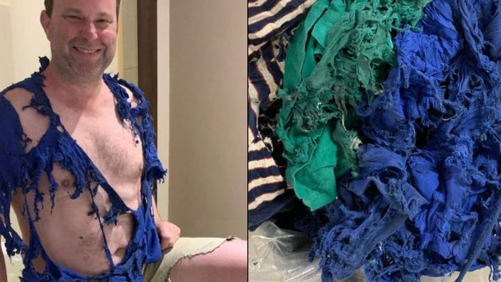 Man’s Clothes Completely Ripped To Shreds After Luggage Arrives At Airport