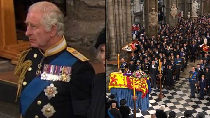 Second verse of National Anthem sung at end of Queen's funeral confuses viewers