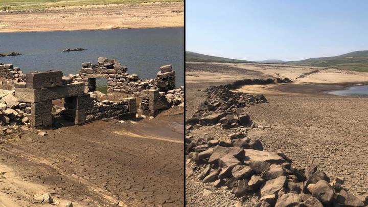 Long-lost UK village re-appears centuries after being submerged