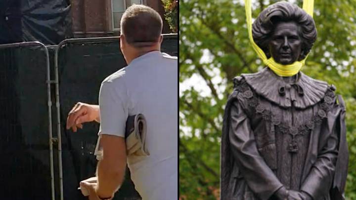 玛格丽特·撒切尔（Margaret Thatcher）雕像在揭幕后几个小时就鸡蛋