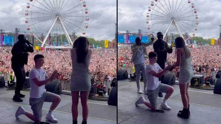 Lad Proposes To His Girlfriend On Parklife Stage While Yung Filly Performs