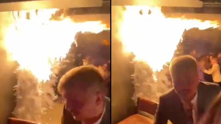 Terrifying fire in London restaurant causes diners to flee