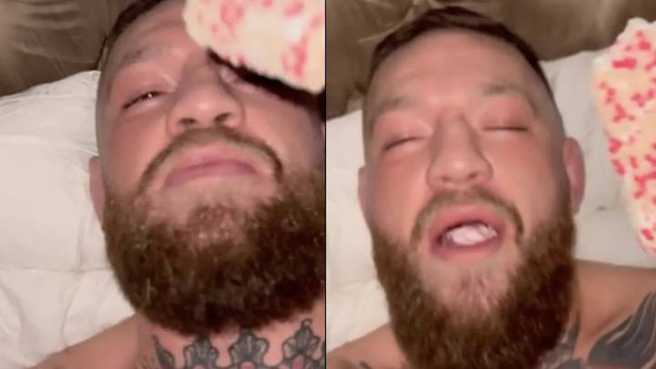 Conor McGregor Sparks Concern With Video Of Him Eating Ice Cream In Bed