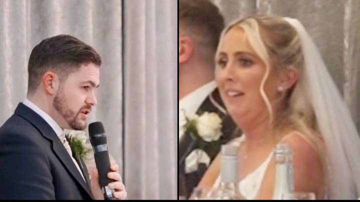 Bride 'left sweating' on wedding day at best man's gag that had everyone fearing where it was going