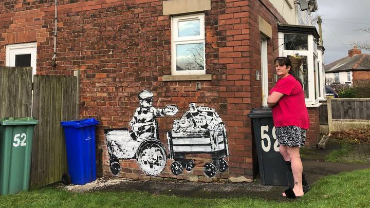 Woman Wakes Up To Find Mural Painted On The Side Of Her House