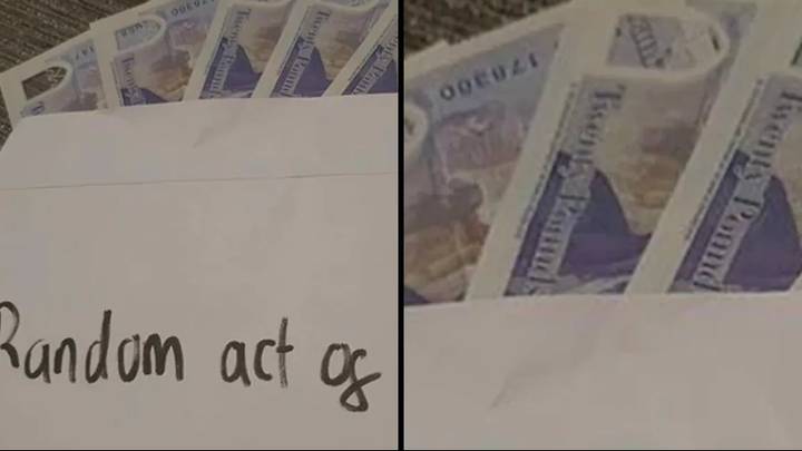 Anonymous envelopes filled with cash are being posted through doors in time for Christmas