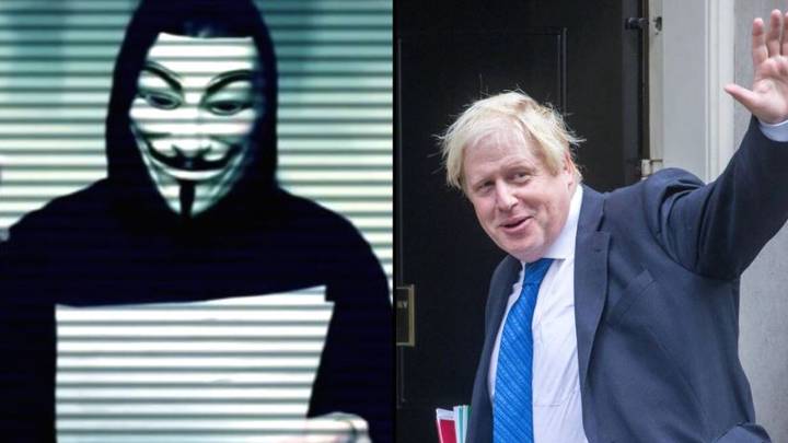 Anonymous Responds To News Boris Johnson Is Set To Resign