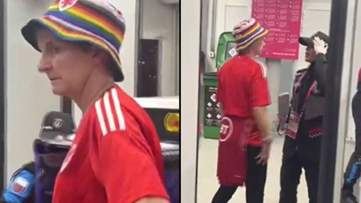 Former Wales footballer Laura McAllister denied entry to game because of rainbow bucket hat