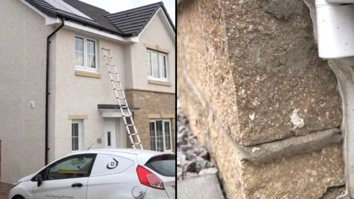 People Can't Believe The Inside Of New Build Home Left Half Finished