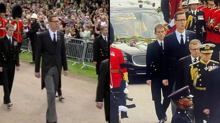 Extremely tall guy spotted at Queen's funeral procession played special part in her life