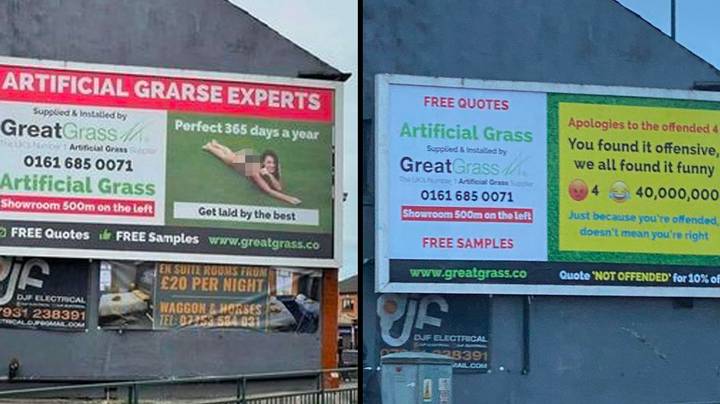 Firm forced to take down 'inappropriate' billboard after it ‘offended’ people