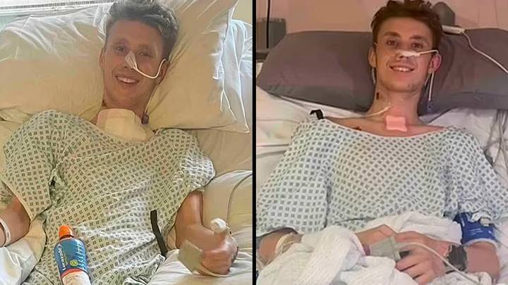 Lad, 21, has both legs amputated due to sepsis after falling ill with flu and pneumonia