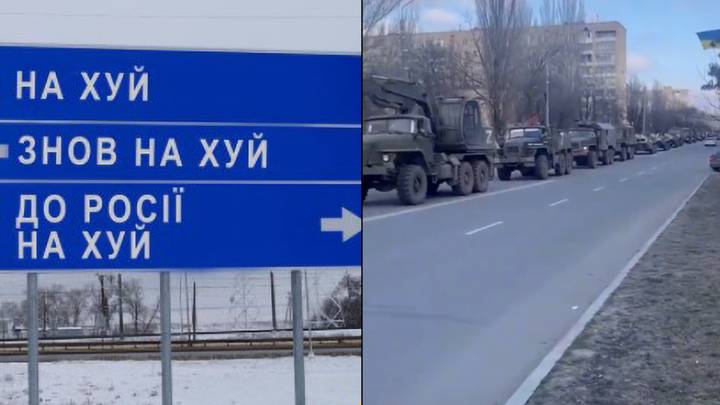 Ukrainian Government Urges Citizens To Change Road Signs To 'F*** Off' To Confuse Russian Troops