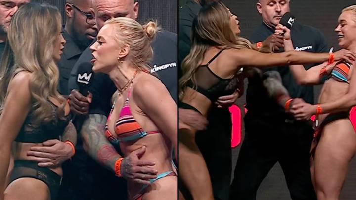 AJ Bunker Shoves Elle Brooke After She Threatened To Kill Her During Weigh-In
