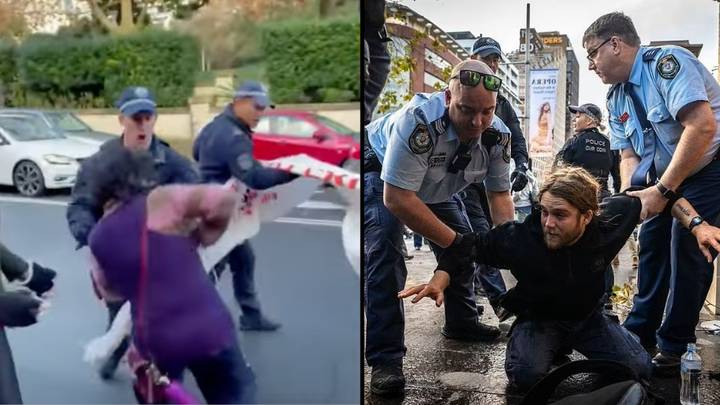 Australian Police Aggressively Remove Climate Protestors From Blocking CBD Street