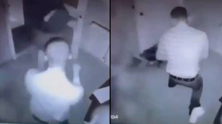 Terrified man in horror escape room punches actor flat out after she scared him