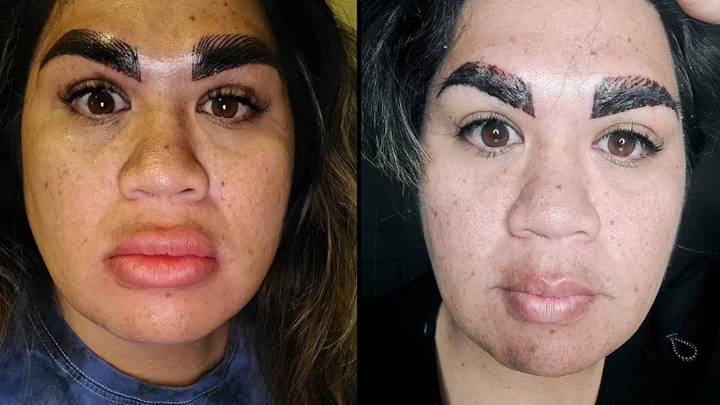 Woman In Shock After Microblading Eyebrow Procedure Goes Horribly Wrong