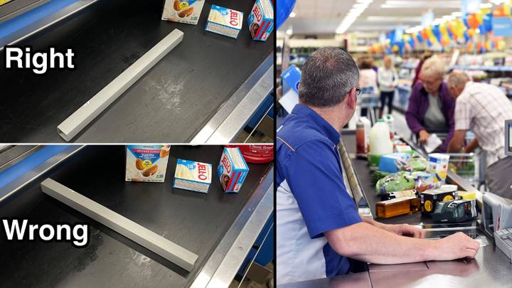 Supermarket addresses wild theory that we’ve been using checkout dividers wrong this whole time