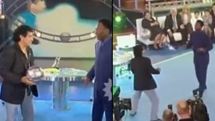 Video of Pele playing head tennis with Maradona resurfaces as tributes pour in for World Cup winner