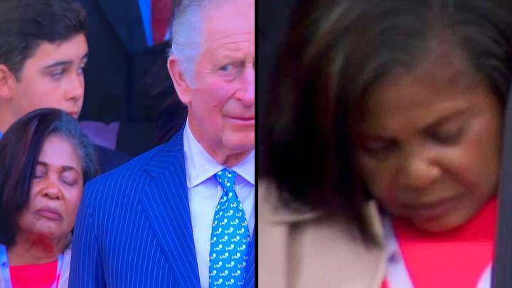 Viewers In Stitches As Woman Falls Asleep Behind Prince Charles At Platinum Jubilee
