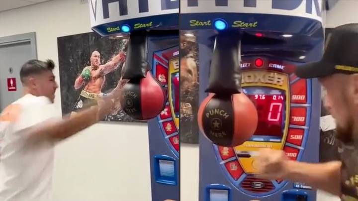 Tyson Fury obliterates brother Tommy on punch machine
