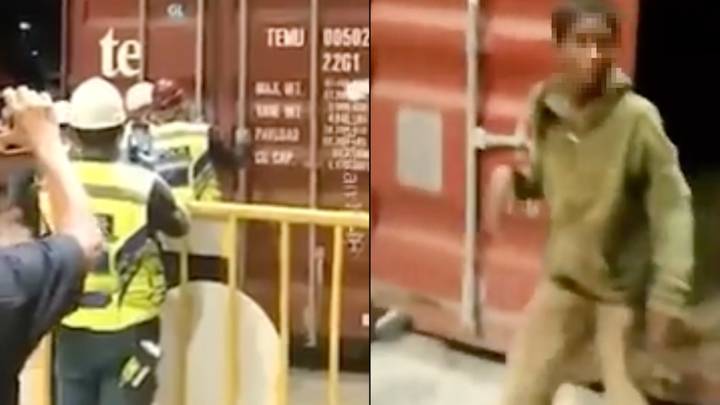 Boy hides in container during game of hide and seek only to be found six days later in another country