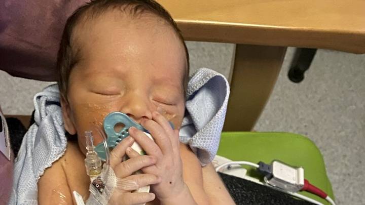 New Mum Left In Shock After Her Baby Was Born 'Inside Out'