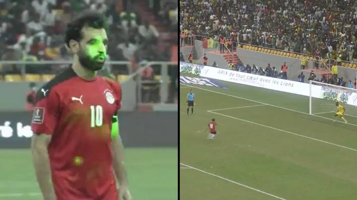 Mohamed Salah Misses Penalty Kick As Fans Shine Lasers In His Eyes At World Cup Play-Off