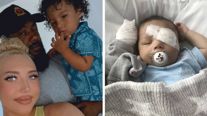 Mum says baby boy could have gone blind if stranger didn't spot eye condition on TikTok